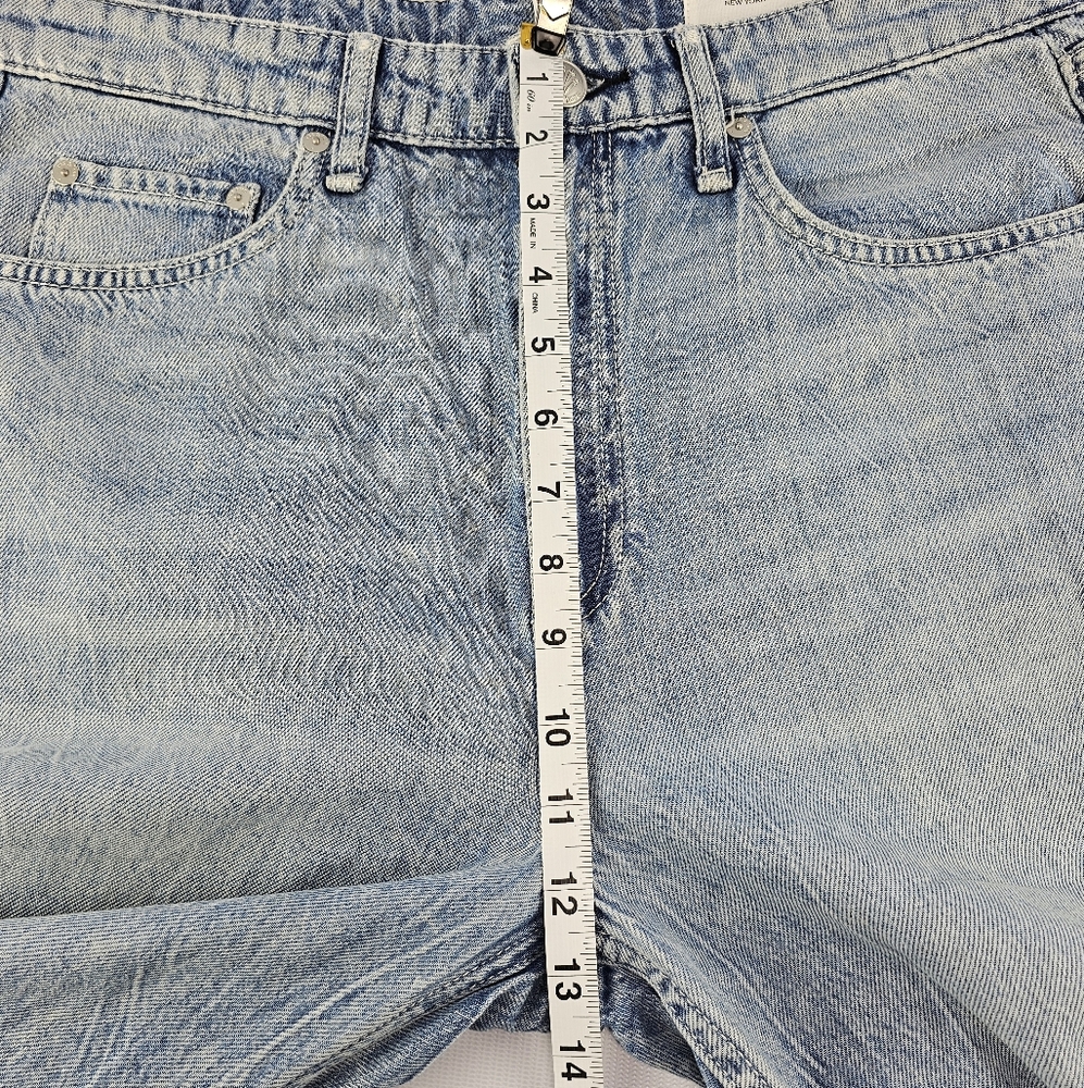 rag & bone Featherweight Logan Straight Mid-Rise Wide-Leg Jeans Size 30 - Picture 13 of 15